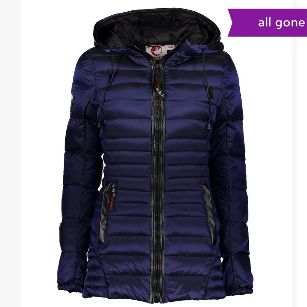 Canada Weather Gear Indigo Hooded Puffer Coat